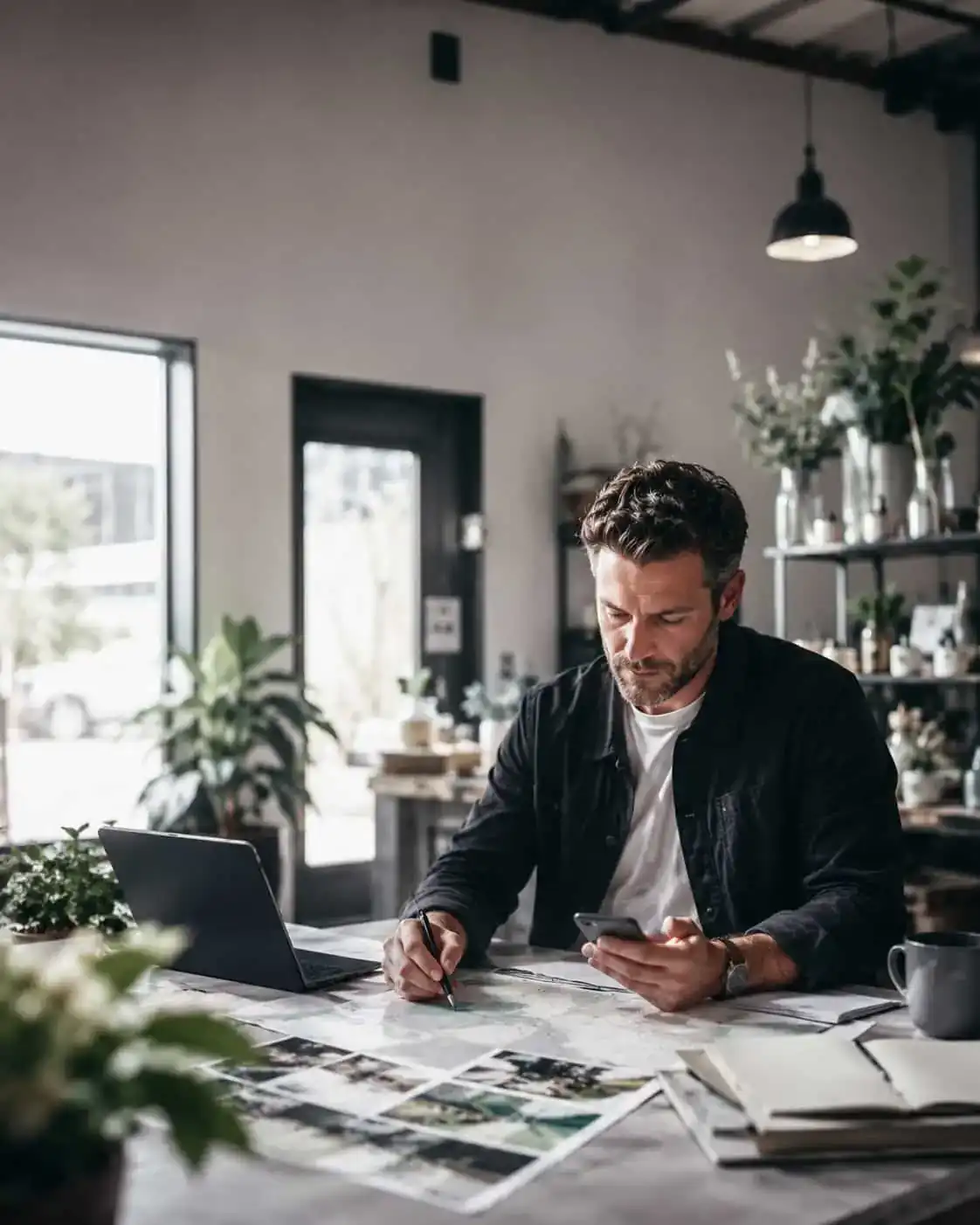 An initial conversation about the business, its locations, and its goals